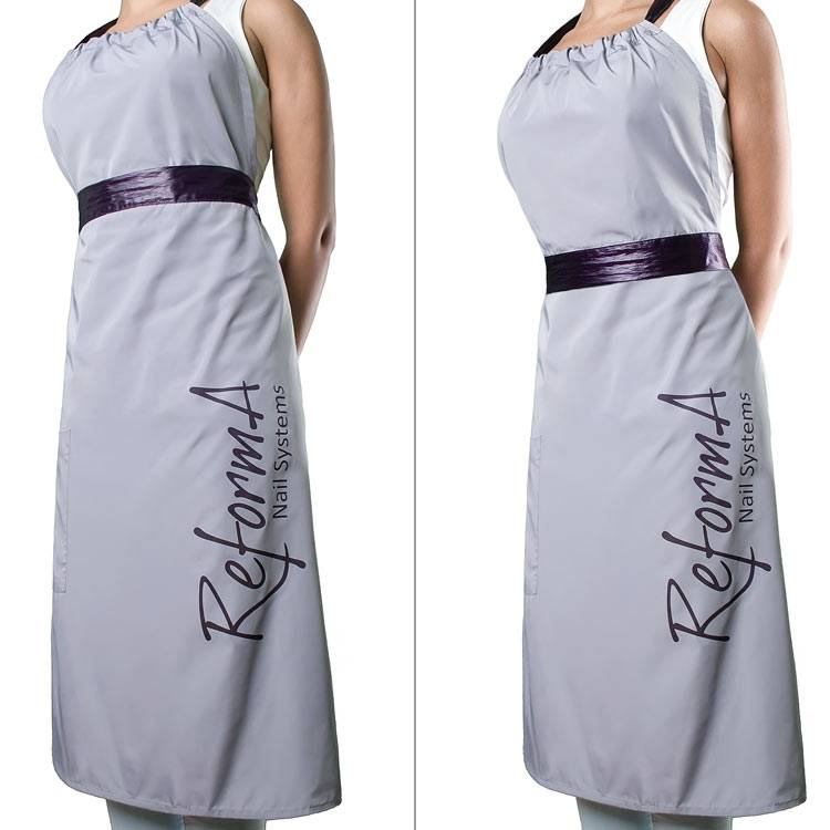 Silver fashion apron NEW L