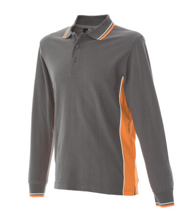 Polo Malta - DARK GREY/ORANGE, S
