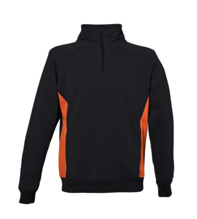 Felpa Wisconsin - black/orange, S