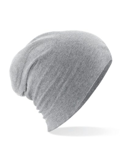 Hemsedal Cotton Slouch Beanie - heather grey, UNICA