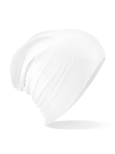 Hemsedal Cotton Slouch Beanie - white, UNICA