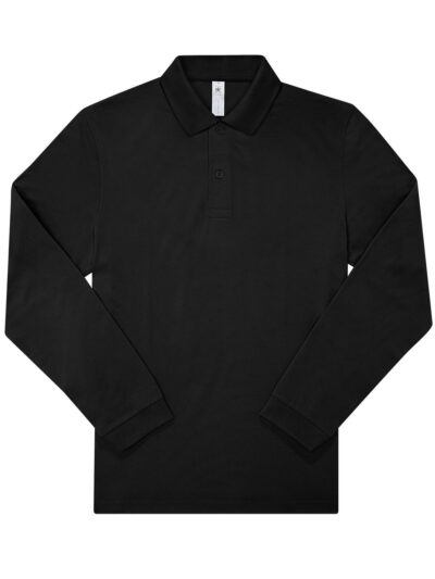 B&C My polo 180 LSL - black, S