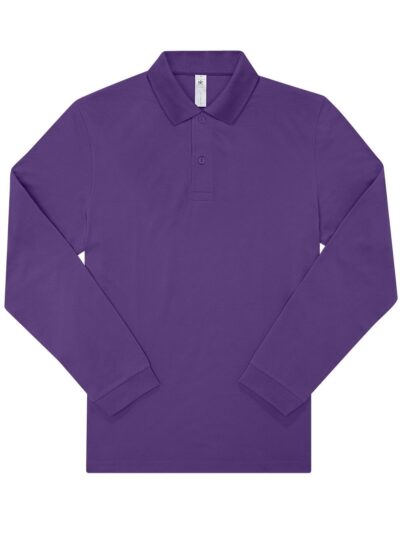 B&C My polo 180 LSL - meta lilac, S