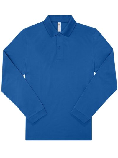 B&C My polo 180 LSL - royal blue, S