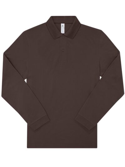 B&C My polo 180 LSL - roasted coffee, S