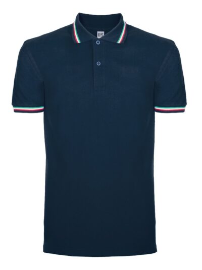 Polo tricolor Italy - navy, XS