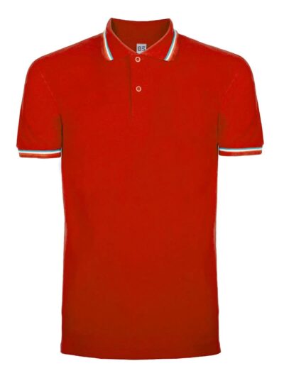 Polo tricolor Italy - red, XS