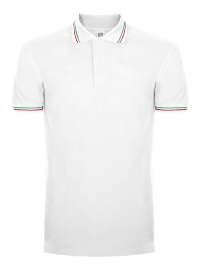 Polo tricolor Italy - white, XS