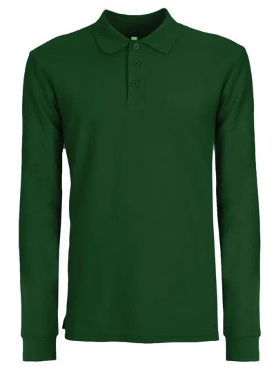Evolution Polo LS - forest green, 3XL