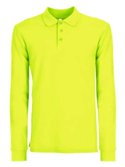 Evolution Polo LS - Safety yellow, 3XL
