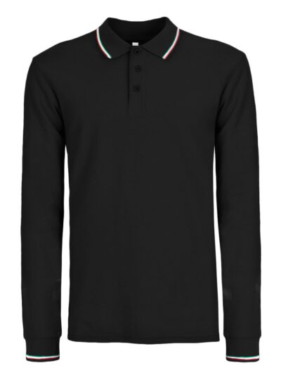 Polo Italy Manica lunga - black, XS