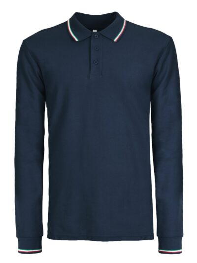 Polo Italy Manica lunga - navy, XS