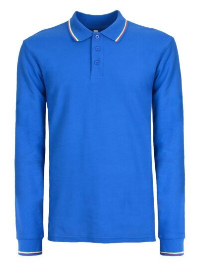 Polo Italy Manica lunga - royal blue, XS