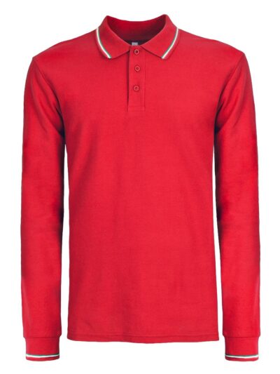 Polo Italy Manica lunga - red, XS
