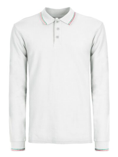 Polo Italy Manica lunga - white, XS