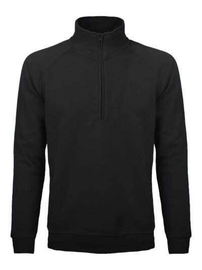 Felpa mezza zip - Sirio - black, S