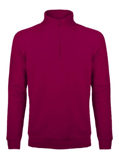 Felpa mezza zip - Sirio - burgundy, S
