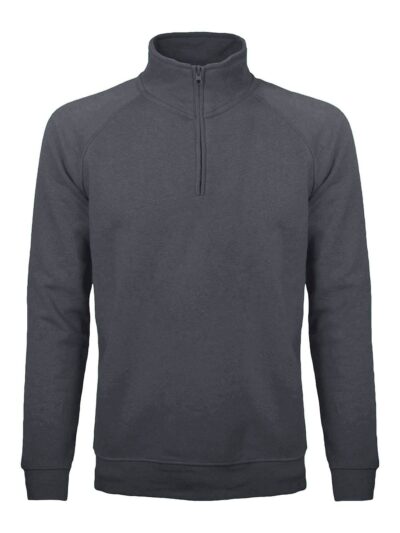 Felpa mezza zip - Sirio - dark grey, S
