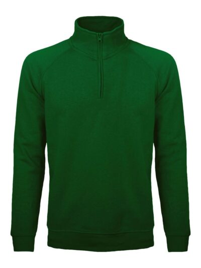 Felpa mezza zip - Sirio - forest green, S