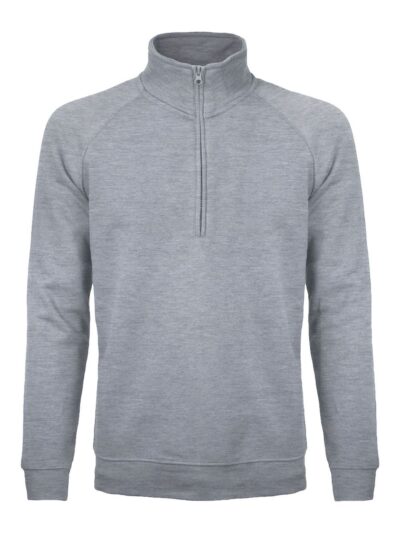 Felpa mezza zip - Sirio - grey heather, S