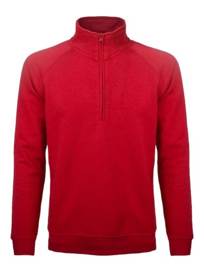 Felpa mezza zip - Sirio - red, S