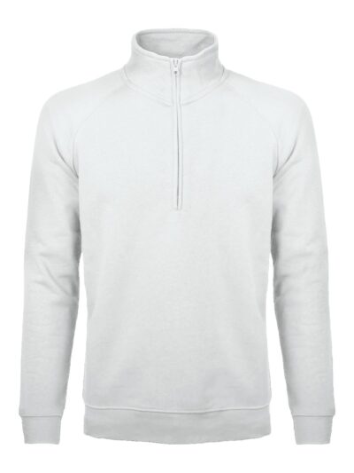 Felpa mezza zip - Sirio - white, S