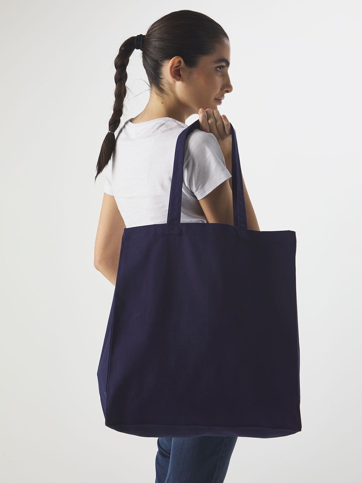 Canvas Shopper con soffietto