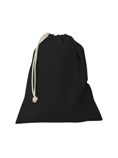 Sacchetto in cotone organico M - black, UNICA