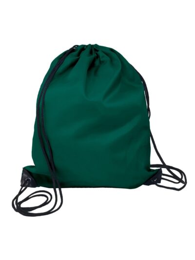 Gymsac in poliestere - bottle green, UNICA