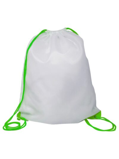 Gymsac in poliestere - white/lime, UNICA