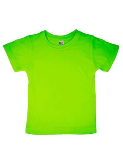 T-shirt Cotton Touch Bambino - green fluo, 11/12