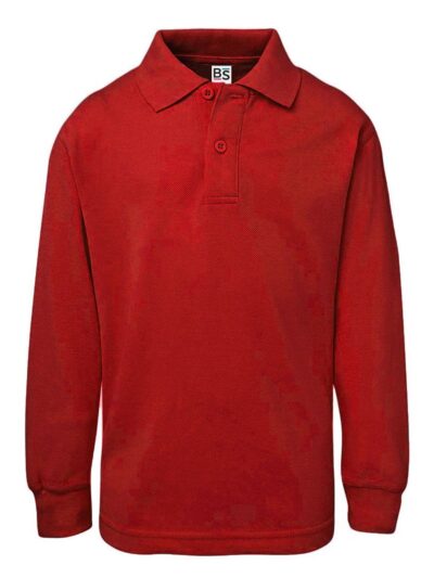 Evolution Polo Bambino Maniche lunghe - red, 11/12