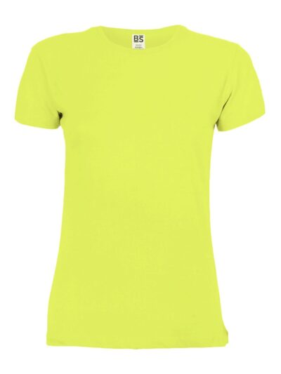 T-shirt Cotton Touch Donna - yellow fluo, XS