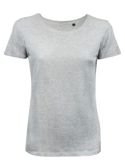 T-shirt organic Moon Donna - grey heather, XS