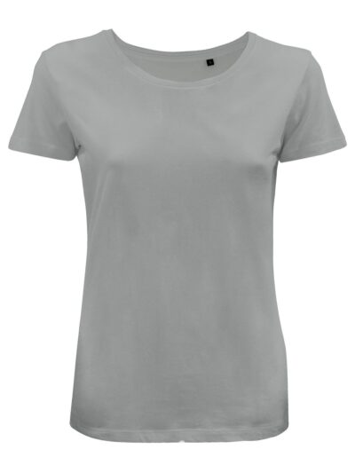 T-shirt organic Moon Donna - light grey, XS