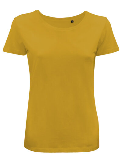T-shirt organic Moon Donna - mustard, XS