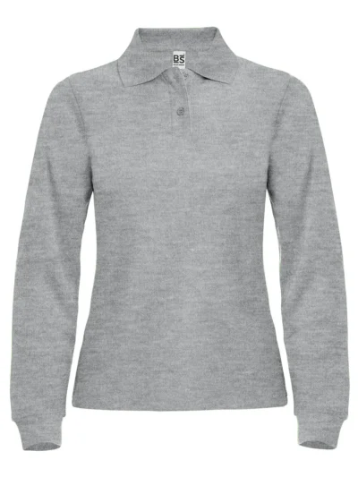 Evolution Polo Women LS - grey heather, L