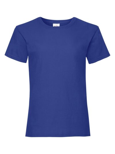 Girls Valueweight T - royal blue, 3-4