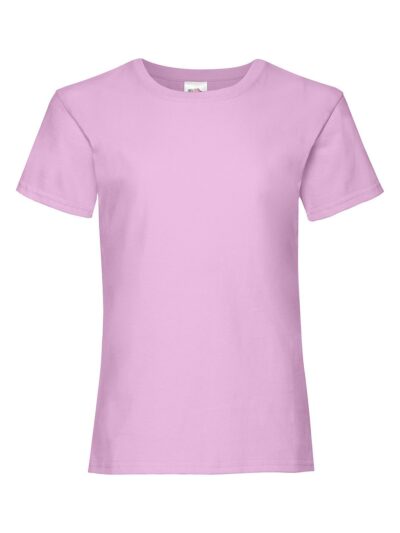 Girls Valueweight T - light pink, 3-4
