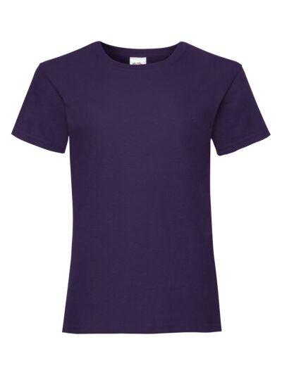 Girls Valueweight T - purple, 3-4