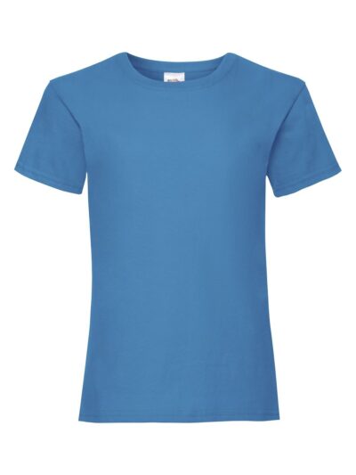Girls Valueweight T - azure blue, 3-4