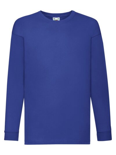 Kids Valueweight Long Sleeve T - royal blue, 3-4