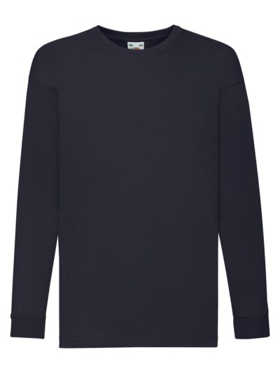 Kids Valueweight Long Sleeve T - deep navy, 3-4