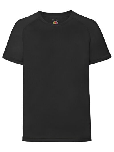 Kids Performance T - black, 3-4