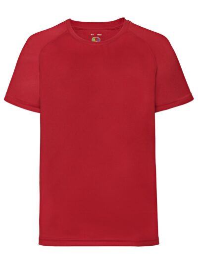 Kids Performance T - red, 3-4