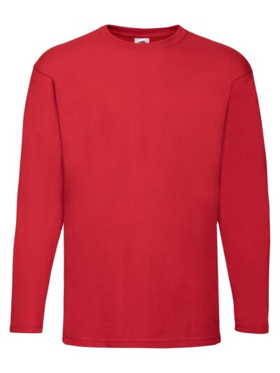 Valueweight Long Sleeve T - red, S