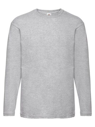 Valueweight Long Sleeve T - heather grey, S