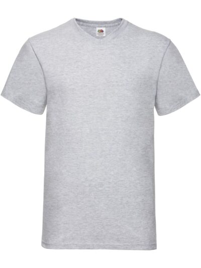 Valueweight V-Neck T - heather grey, S