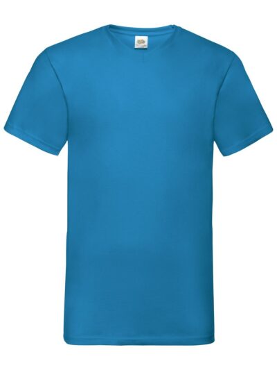 Valueweight V-Neck T - azure blue, S
