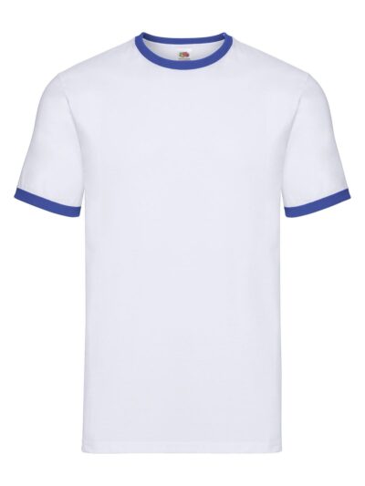Valueweight Ringer T - white-royal blue, S